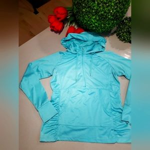 ACX Haut sportif à manches longues de couleur turquoise